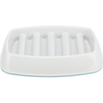 Trixie Voerbak Slowfeeding Kunststof / Tpr Grijs 21X14 CM 250 ML