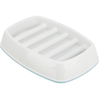 Trixie Voerbak Slowfeeding Kunststof / Tpr Grijs 21X14 CM 250 ML