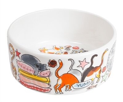 Blond Amsterdam Voerbak Cat Love 15,5X15,5X7 CM
