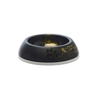 Savic Voerbak Kat Delice Marble Zwart / Goud 10,5X10,5X4 CM 200 ML