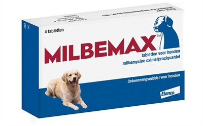 Milbemax Tablet Ontworming Hond 10-50 KG 4 TBL