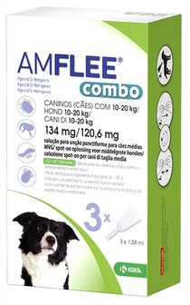 Krka Amflee Combo Spot On Hond 10-20 KG134 MG 3 PIP