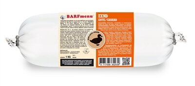 Barfmenu Eend Hondenvoer 1000 GR