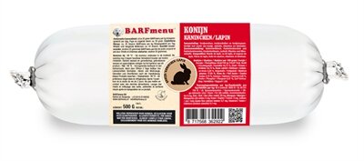 Barfmenu Konijn Hondenvoer 500 GR