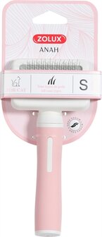 Zolux Anah Slickerborstel Roze / Wit S 7,5X3,5X16,5 CM