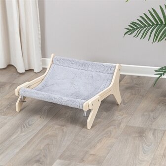 Trixie Hangmat Hout Onbehandeld Grijs 47X24X38 CM