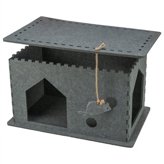 Trixie Kattenmand Huis Lene Vilt Grijs 54X30X35 CM