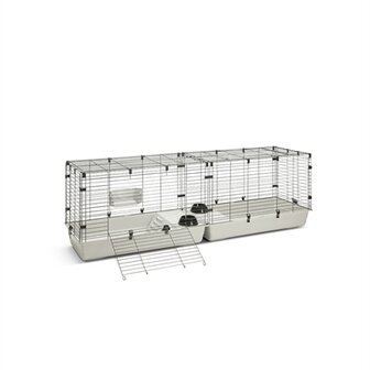 Savic Clubix 200 Knaagdierkooi Zwart / Lichtgrijs 200X50X63,5 CM