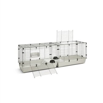 Savic Clubix 200 Knaagdierkooi Zwart / Lichtgrijs 200X50X63,5 CM