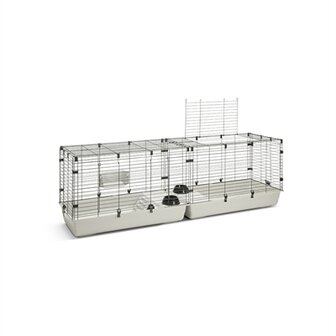 Savic Clubix 200 Knaagdierkooi Zwart / Lichtgrijs 200X50X63,5 CM