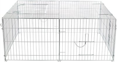 Trixie Natura Knaagdierren Met Dak Gegalvaniseerd Metaal 144X58X116 CM