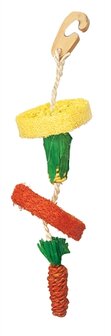 Critter&#039;s Choice Happy Pet Natural Loofah Hangspeelgoed 30 CM