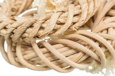 Trixie Luffaring Met Rotan-En Ma&iuml;sblad Ring Naturel 13X13 CM