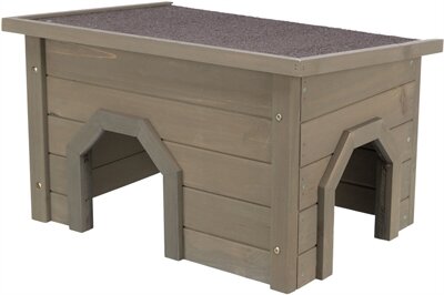 Trixie Natura Knaagdierhuis Asfalt Dak Grijsgroen 50X37X30 CM