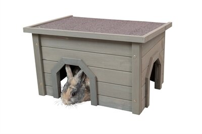 Trixie Natura Knaagdierhuis Asfalt Dak Grijsgroen 50X37X30 CM