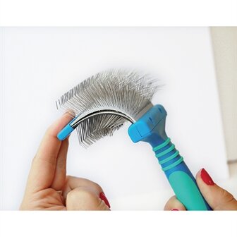 Vivog Borstel Dubbelzijdig Buigbaar Blauw L