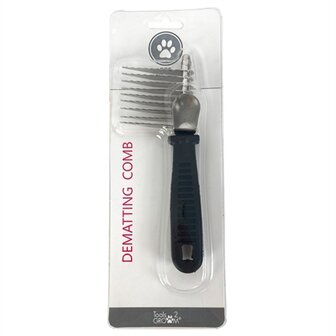 Tools-2-Groom Klittenkam Kunststof Greep 17,5X6,5X2 CM