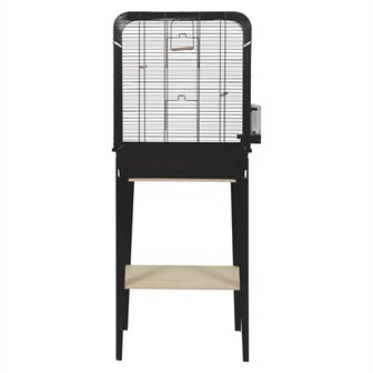 Zolux Vogelkooi Chic Loft Met Meubel Zwart 134X53,5X33,5 CM