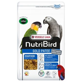 Nutribird Orlux Gold Patee Eivoer Grote Parkiet / Papegaai 1 KG