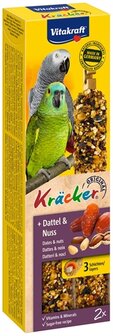 Vitakraft Papegaai Kracker Fruit/Noot 2 IN 1