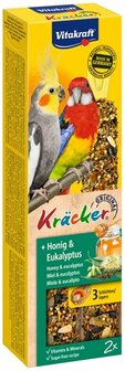 Vitakraft Valkparkiet Kracker Honing 2 IN 1