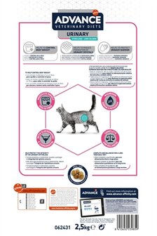 Advance Veterinary Diet Cat Urinary Sterilized Minder Calorie&euml;n 2,5 KG