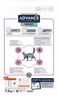 Advance Veterinary Diet Cat Urinary Sterilized Minder Calorie&euml;n 7,5 KG