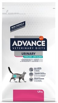 Advance Veterinary Diet Cat Urinary Sterilized Minder Calorie&euml;n 1,25 KG