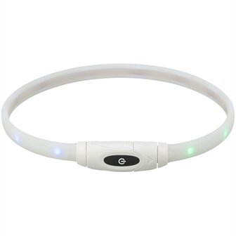 Trixie Lichtgevende Halsband Hond Usb Siliconen Oplaadbaar Meerkleurig 65X1,6 CM