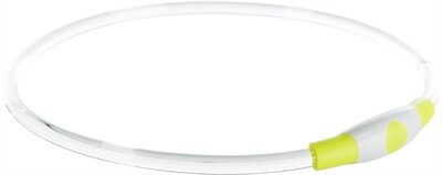 Trixie Lichtgevende Halsband Usb Flash Light Oplaadbaar Tpu Groen 40X0,8 CM