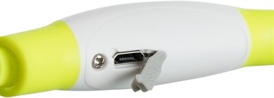 Trixie Lichtgevende Halsband Usb Flash Light Oplaadbaar Tpu Groen 40X0,8 CM