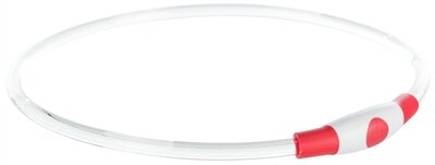 Trixie Lichtgevende Halsband Usb Flash Light Oplaadbaar Tpu Rood 40X0,8 CM