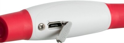 Trixie Lichtgevende Halsband Usb Flash Light Oplaadbaar Tpu Rood 65X0,8 CM