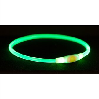 Trixie Lichtgevende Halsband Usb Flash Light Oplaadbaar Tpu Multi 40X0,8 CM