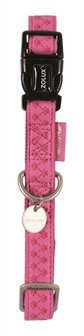 Macleather Halsband Roze 20-40X1,5 CM