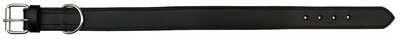 Trixie Halsband Hond Active Leer Breed Zwart 48-55X4 CM