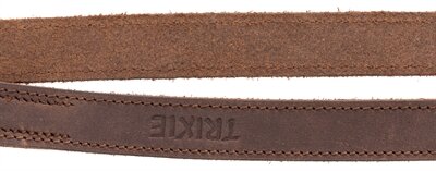 Trixie Hondenriem Rustic Verstelbaar Vetleer Donkerbruin 200X1,2 CM