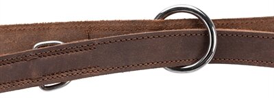 Trixie Hondenriem Rustic Verstelbaar Vetleer Donkerbruin 200X1,2 CM
