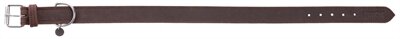 Trixie Halsband Hond Rustic Vetleer Donkerbruin 48-56X3 CM