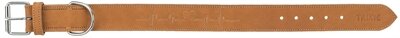 Trixie Halsband Hond Rustic Vetleer Heartbeat Bruin 55-65X4 CM