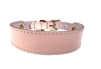 Sazzz Halsband Hond Sweetie Classic Leer Roze 32-39X2,5 CM