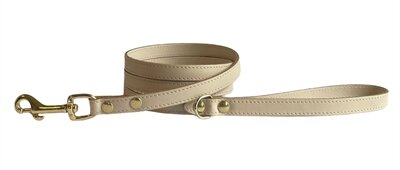 Sazzz Hondenriem Passion Classic Leer Creme 147X1,5 CM