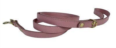 Sazzz Hondenriem Passion Classic Leer Roze 147X1,5 CM