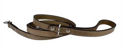 Sazzz Hondenriem Fearless Vintage Leer Beige 147X1,5 CM
