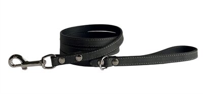 Sazzz Hondenriem Fearless Vintage Leer Antraciet 147X1,5 CM
