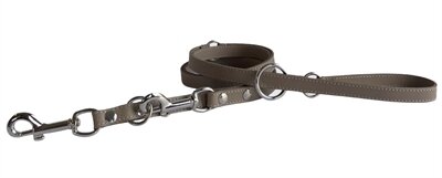 Sazzz Hondenriem Fearless Vintage Verstelbaar Leer Bruin 113/156/181X1,5 CM
