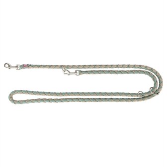 Trixie Hondenriem Cavo Verstelbaar Salie Groen / Zand 200X1,2 CM