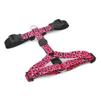 Morso Hondentuig H-Tuig Gerecycled Bubble Leo Roze 60-80X2,5 CM