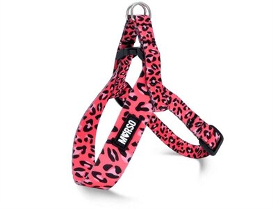 Morso Mini Hondentuig Verstelbaar Gerecycled Bubble Leo Roze 24-32X1,5 CM