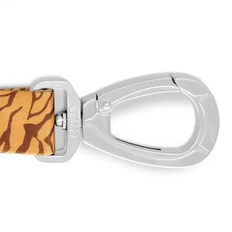 Morso Hondenriem Verstelbaar Gerecycled Jungle Drum Oranje 75-230X1,5 CM 4-20 KG